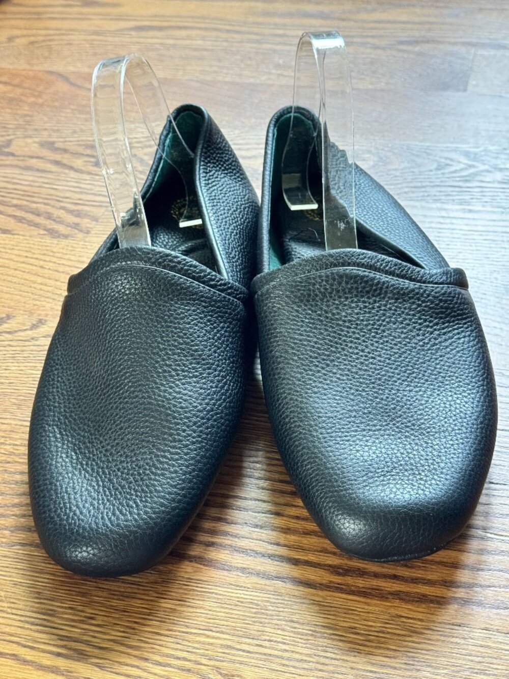 L.B. Evans 3026 Aristocrat Opera Men’s Black Leather Slippers Size 12M